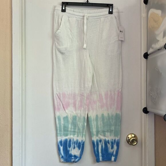 SPLENDID White Tie Dye Drawstring Joggers.Size M - Picture 3 of 11